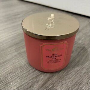BBW Bath and Body Works Iced Dragonfruit Tea 3 Wick Candle